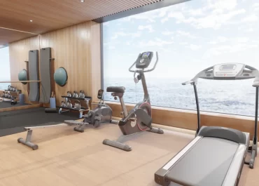 Virtuella motionspass på nya fartyget Viking Glory