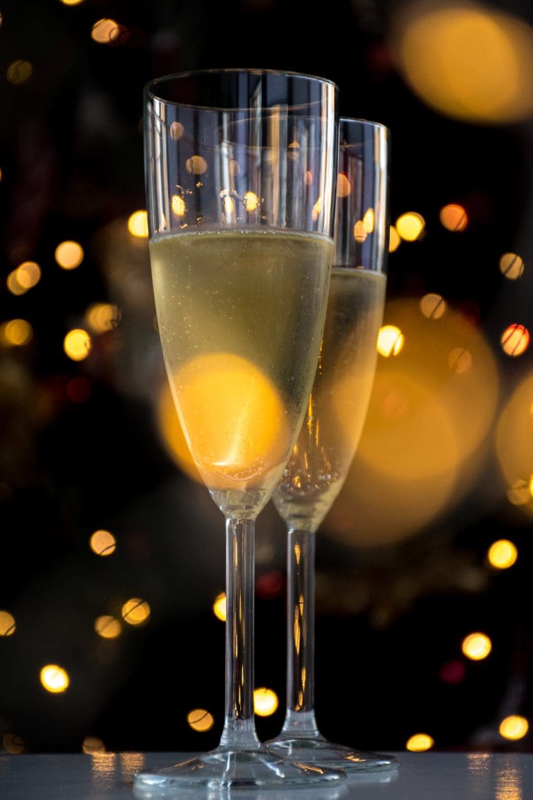 Champagne toast for New Year’s