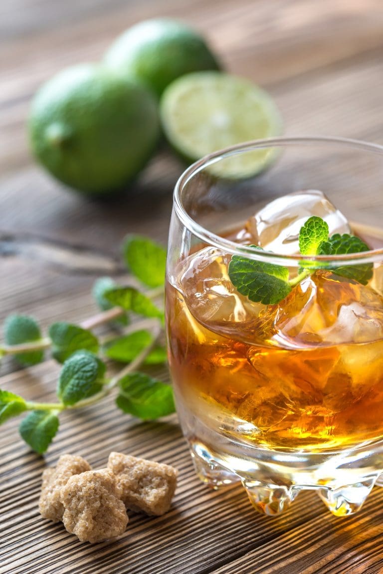 Glass of rum