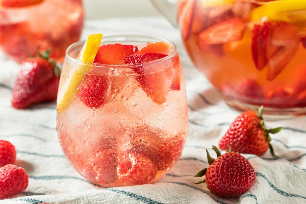 Homemade Berry Rose Sangria