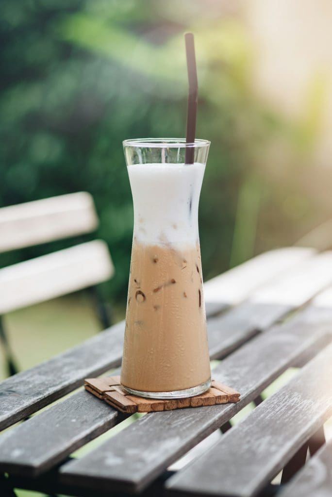 A new experience in coffee. Refreshing iced latte coffee