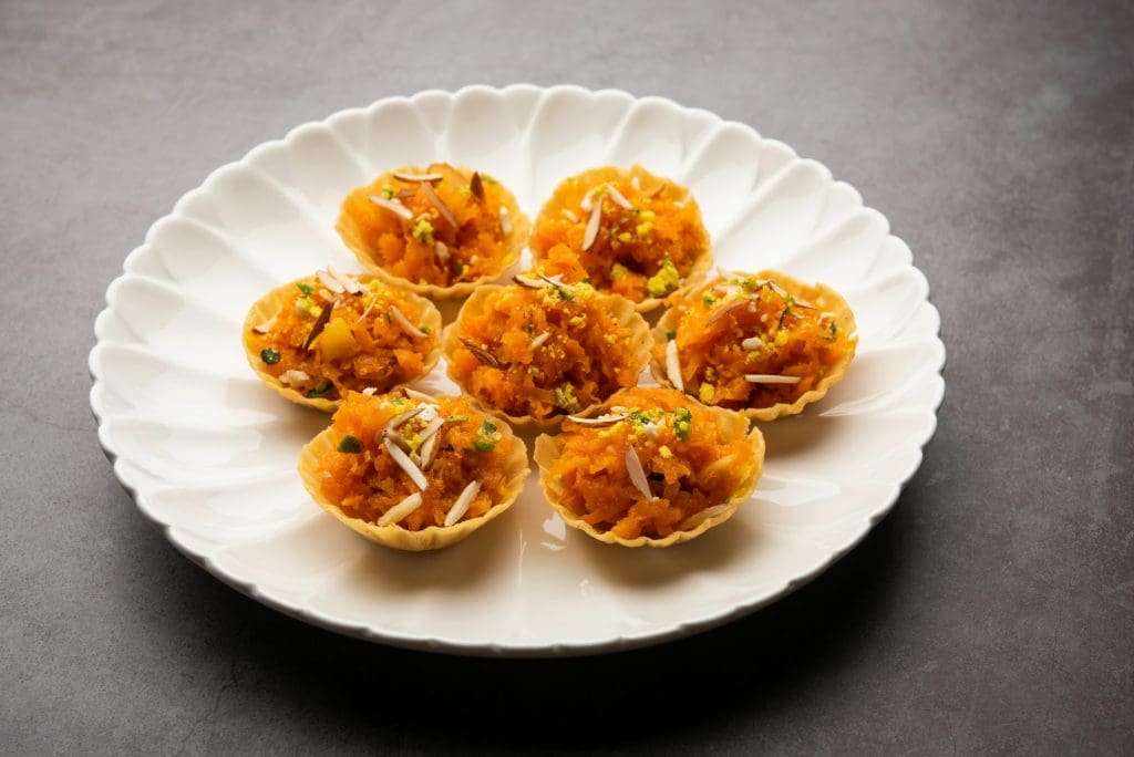 Gajar Halwa canape Tart