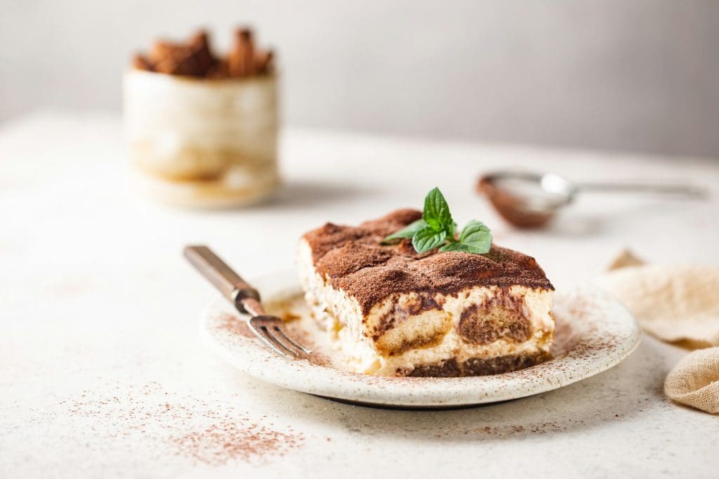 Traditional Italian dessert tiramisu
