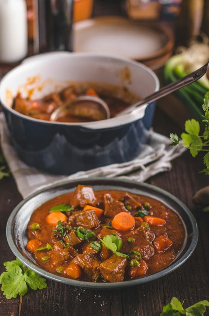 Beef stew with carrots