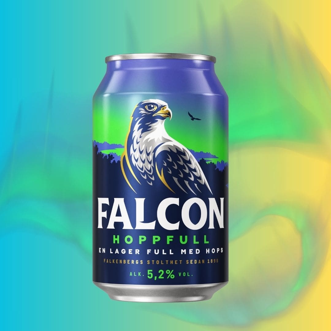 Burk med ölen HOPPFULL från FALCON